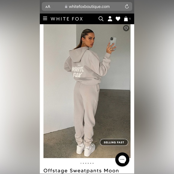 NWT White Fox Boutique Offstage Sweatpants Moon VOL.3 in size Small - Picture 8 of 11